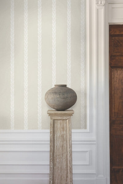 Braided Stripe Tan Wallpaper