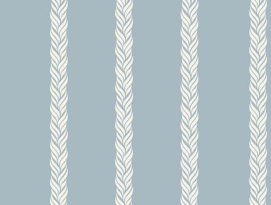 Braided Stripe Blue Wallpaper