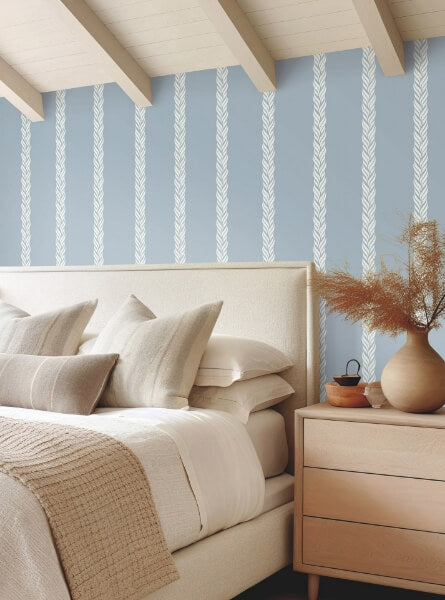 Braided Stripe Blue Wallpaper