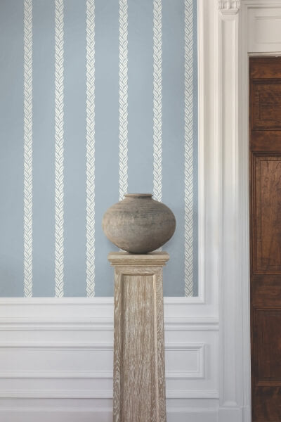 Braided Stripe Blue Wallpaper