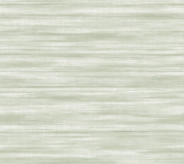 Brushed Linen Green Wallpaper