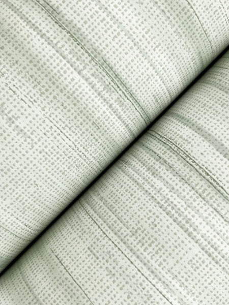 Brushed Linen Green Wallpaper