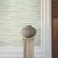Brushed Linen Green Wallpaper