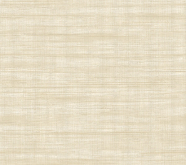 Brushed Linen Ivory Wallpaper