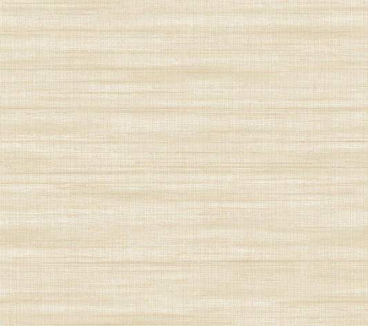 Brushed Linen Ivory Wallpaper
