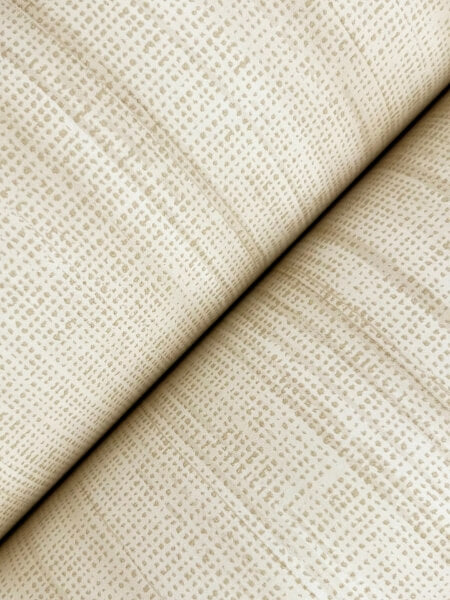 Brushed Linen Ivory Wallpaper