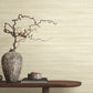 Brushed Linen Ivory Wallpaper