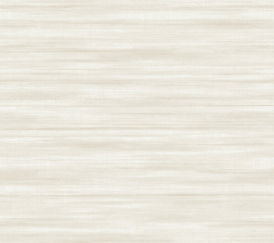 Brushed Linen White Wallpaper