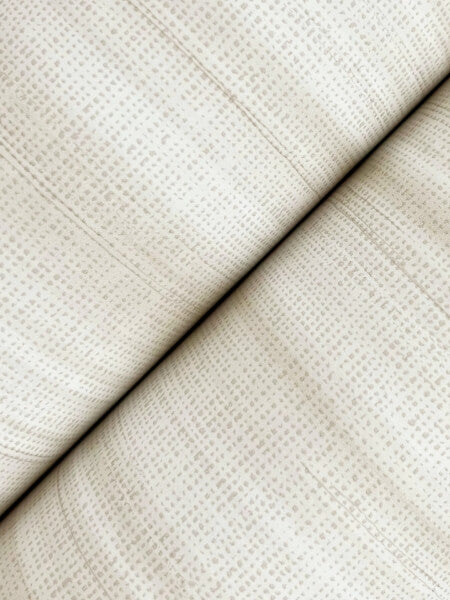 Brushed Linen White Wallpaper