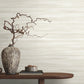 Brushed Linen White Wallpaper