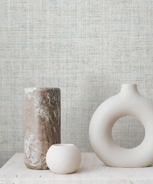 Kami Paperweave Sky Blue Wallpaper
