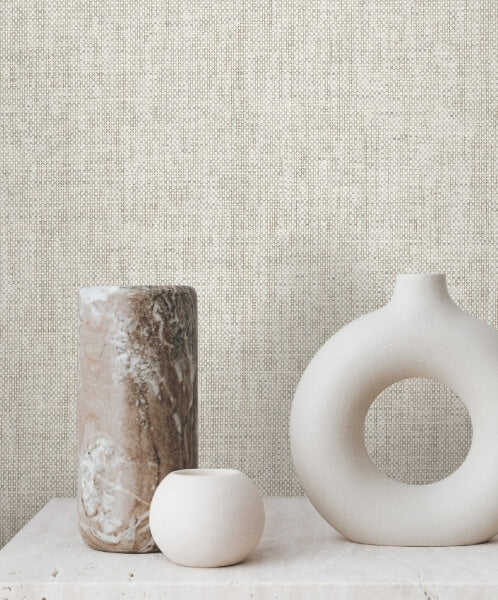 Edo Paperweave Smoke Wallpaper