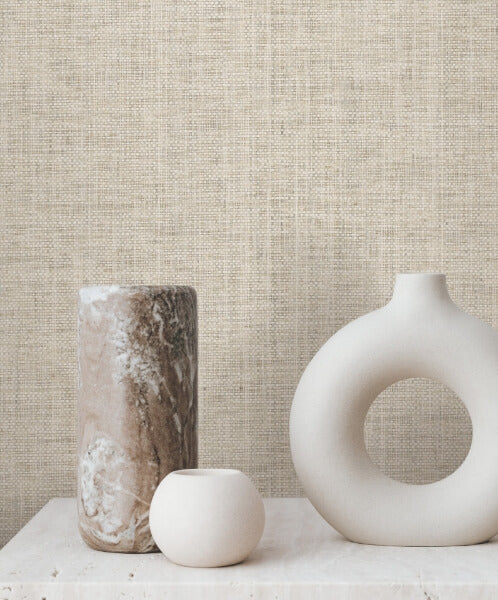 Edo Paperweave Fog Wallpaper