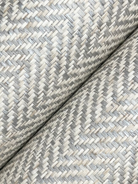 Tailored Weave Grey Wallpaper