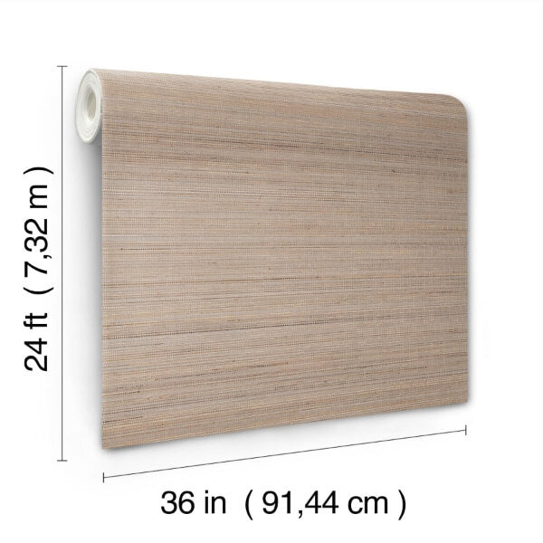 Marled Abaca Grey Wallpaper
