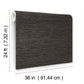 Horizon Paperweave Black Wallpaper