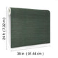 Horizon Paperweave Green Wallpaper
