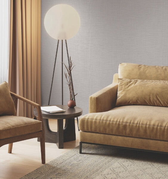 Horizon Paperweave Grey Wallpaper
