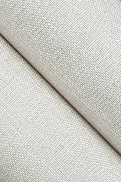 Classic Linen White Wallpaper