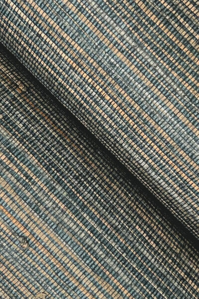 Knotted Grass Dark Teal Wallpaper