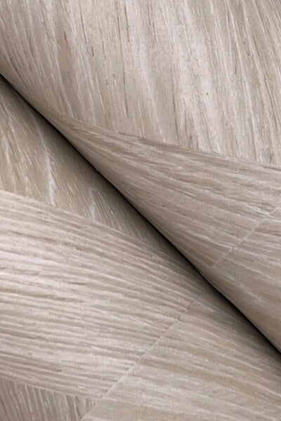 Interlocking Wood Taupe Wallpaper