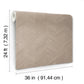 Interlocking Wood Taupe Wallpaper