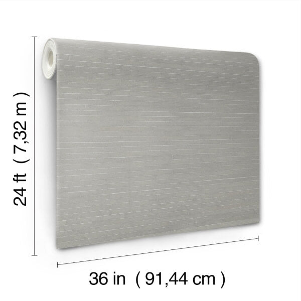 Handcrafted Shimmering Paper Grey Wallpaper
