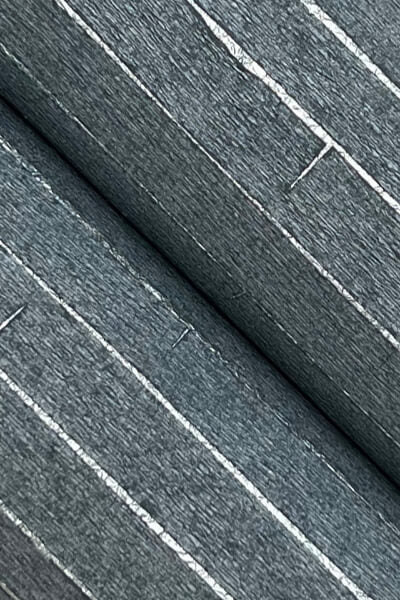Handcrafted Shimmering Paper Denim Wallpaper