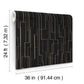 Inlay Line Black Wallpaper