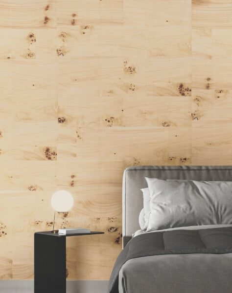 Burlwood Natural Wallpaper