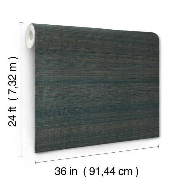 Modern Abaca Peacock Wallpaper