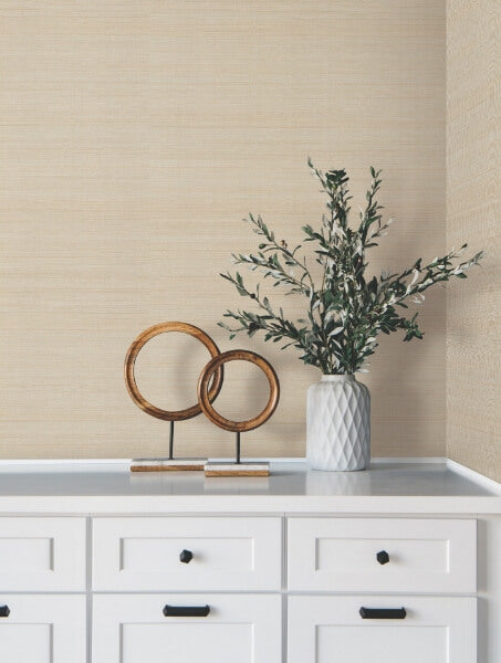 Modern Abaca Dune Wallpaper