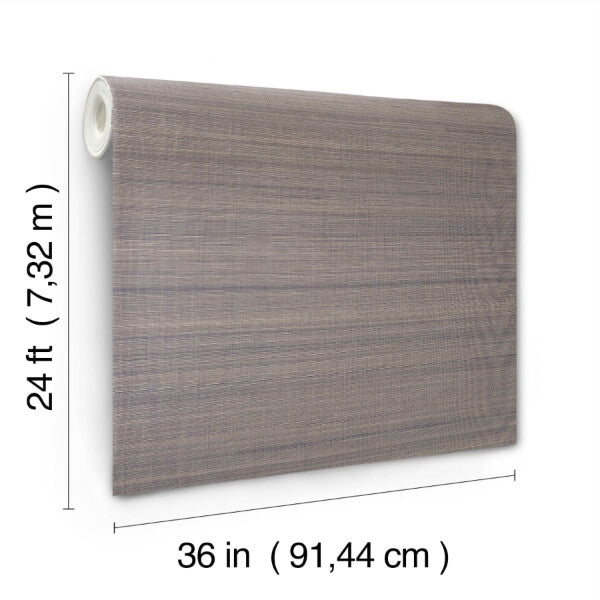 Modern Abaca Indigo Wallpaper