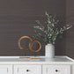 Modern Abaca Black Wallpaper