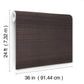 Modern Abaca Black Wallpaper