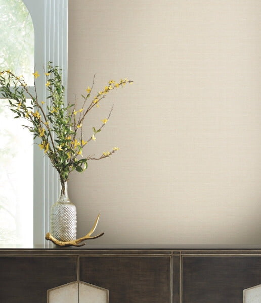 Delicate Abaca Sand Wallpaper