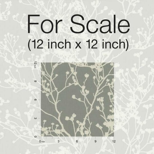 Budding Branch Silhouette Brown Wallpaper