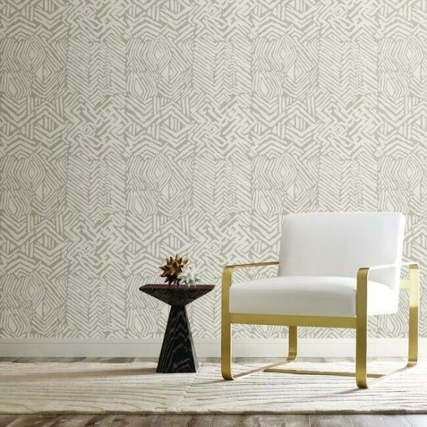 Tribal Print Tan Wallpaper