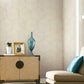 Hexagram Wood Veneer Off White Wallpaper