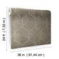 Hexagram Wood Veneer Caper Wallpaper
