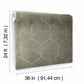 Hexagram Wood Veneer Brown Wallpaper