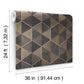 Hexagram Wood Veneer Smoke Wallpaper