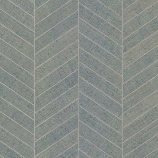 Atelier Herringbone Light Grey Wallpaper