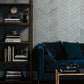 Atelier Herringbone Light Grey Wallpaper