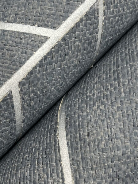 Atelier Herringbone Steel Blue Wallpaper