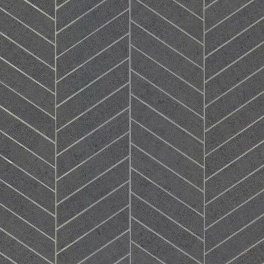Atelier Herringbone Dark Grey Wallpaper