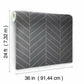 Atelier Herringbone Dark Grey Wallpaper