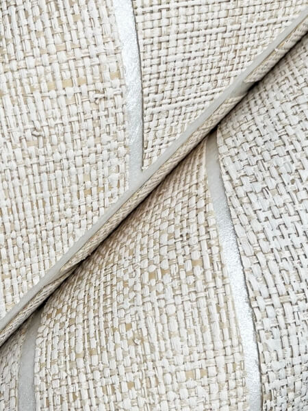 Atelier Herringbone White Wallpaper