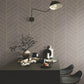 Atelier Herringbone Natural Grey Wallpaper