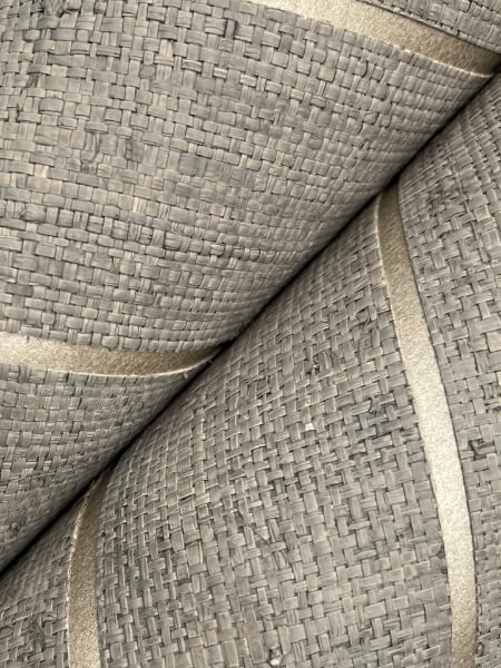 Atelier Herringbone Natural Grey Wallpaper